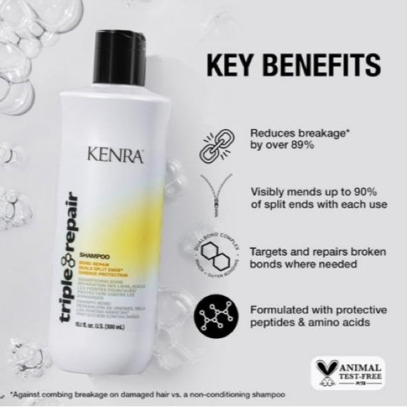 💥NEW💥 Kenra Triple Repair Shampoo & Conditioner - Picture 4 of 5